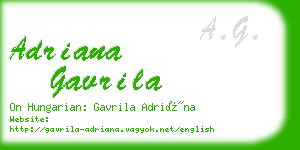adriana gavrila business card